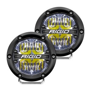 Rigid Industries 360-Series 4" LED Off-road Drive Optic with White Backlight Pair