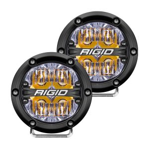 Rigid Industries 360-Series 4" LED Off-road Drive Optic with Amber Backlight Pair
